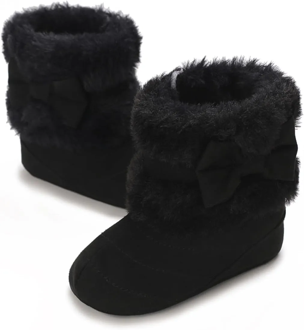 COSANKIM Newborn Baby Girls Boys Boots Soft Anti-Slip Sole Warm Winter Snow Booties Toddler Infant Prewalker Shoes