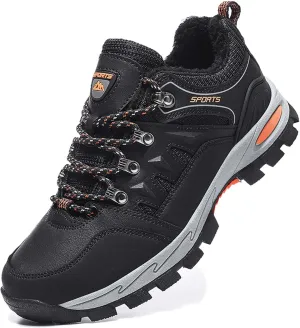 Couple Outdoor Walking Boots, Rubber Sole Breathable Mesh Ankle Shoes, Hiking Boots, Anti Slip Hiking Shoes, Muddy Wading Plush Hiking Shoes