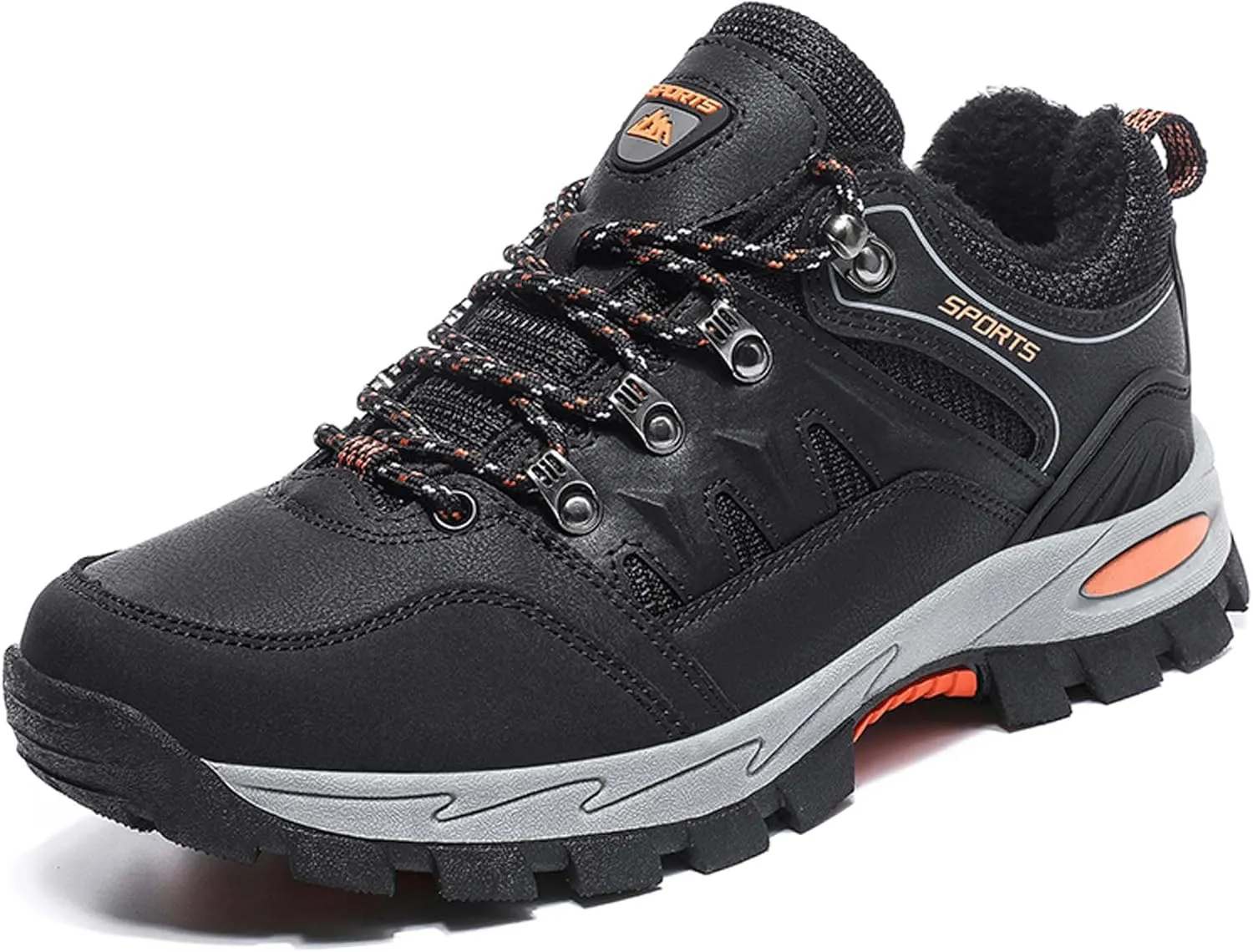 Couple Outdoor Walking Boots, Rubber Sole Breathable Mesh Ankle Shoes, Hiking Boots, Anti Slip Hiking Shoes, Muddy Wading Plush Hiking Shoes