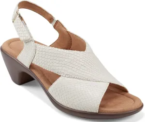 Easy Spirit Womens CHANTAL Comfort Insole Faux Leather Heels
