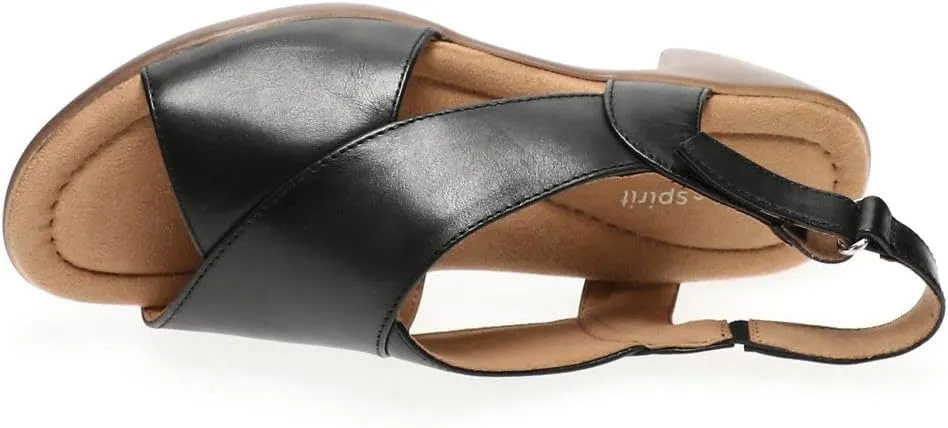 Easy Spirit Womens CHANTAL Comfort Insole Faux Leather Heels