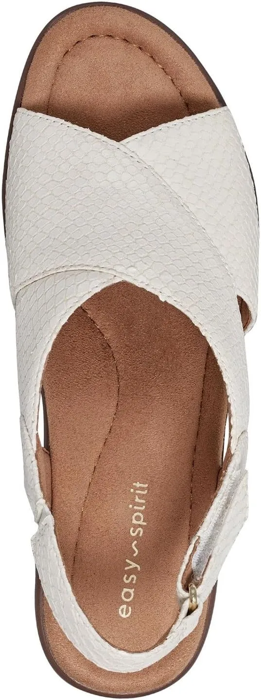 Easy Spirit Womens CHANTAL Comfort Insole Faux Leather Heels