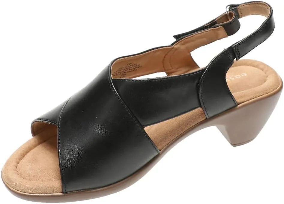 Easy Spirit Womens CHANTAL Comfort Insole Faux Leather Heels