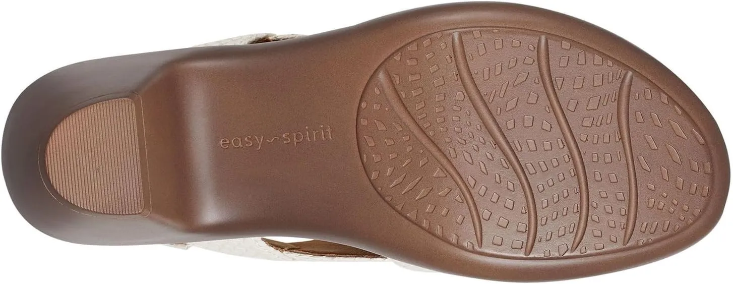 Easy Spirit Womens CHANTAL Comfort Insole Faux Leather Heels
