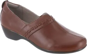 Easy Spirit Womens Solid Leather Flat Shoes