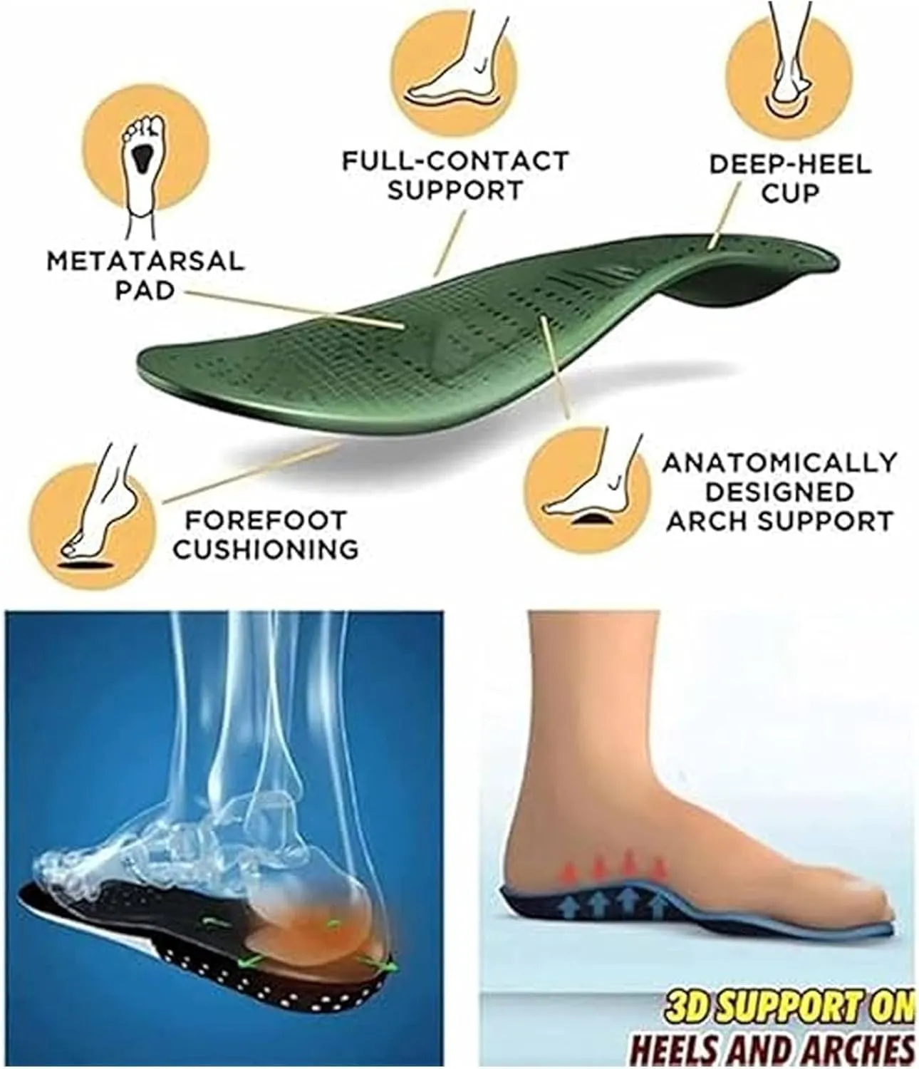 Enjerr Orthopedic Shoes Womens, Womens Orthopedic Shoes, Arch Support, Wide Slip On Soft Sole Mesh Comfortable Flat Sneakers