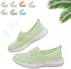 Enjerr Orthopedic Shoes Womens, Womens Orthopedic Shoes, Arch Support, Wide Slip On Soft Sole Mesh Comfortable Flat Sneakers