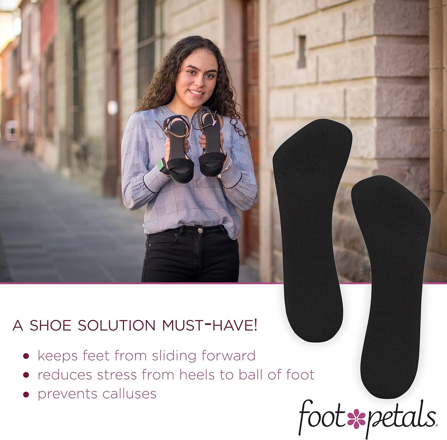 Foot Petals Womens ? Insole Comfort Cushion