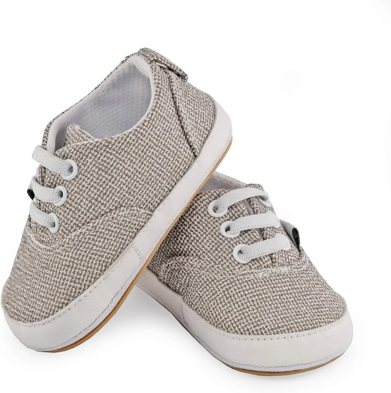 GAISUMMI Unisex Baby Girls Boys Shoes Infant Canvas Sneakers Anti-Slip Rubber Sole Newborn Crib Shoes Toddler Outdoor Athletic First Walkers