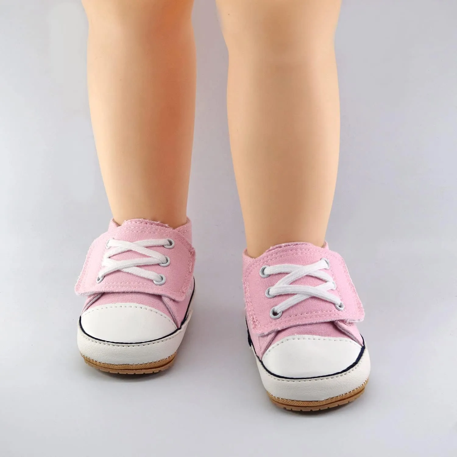 GAISUMMI Unisex Baby Girls Boys Shoes Infant Canvas Sneakers Anti-Slip Rubber Sole Newborn Crib Shoes Toddler Outdoor Athletic First Walkers