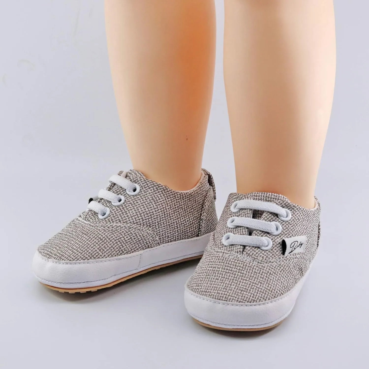 GAISUMMI Unisex Baby Girls Boys Shoes Infant Canvas Sneakers Anti-Slip Rubber Sole Newborn Crib Shoes Toddler Outdoor Athletic First Walkers