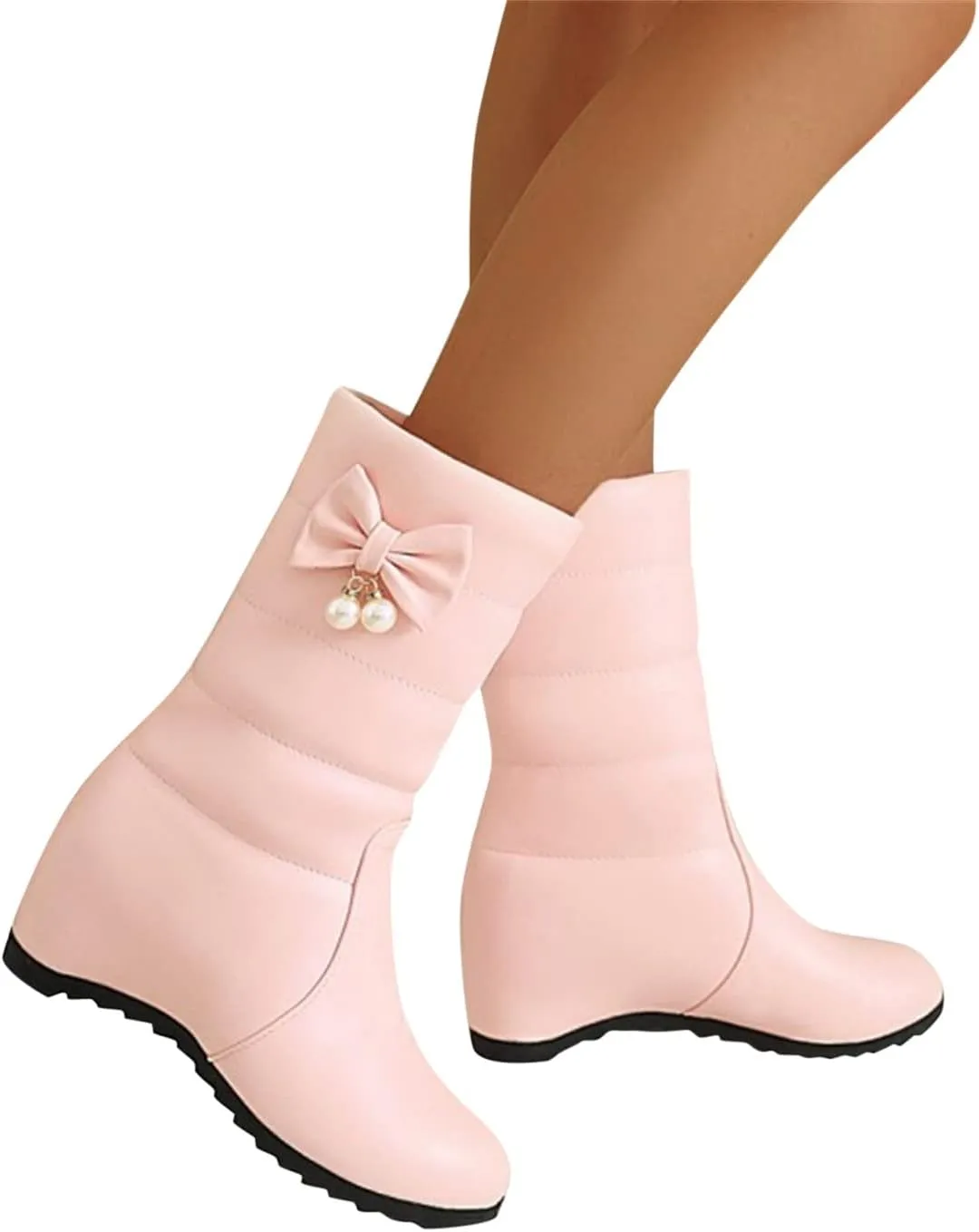 Gibobby Cowgirl Boots Women Retro Booties Cowboy Knee High Boots Chunky Heel Western Winter Tassel Boots 52