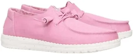Hey Dude Wendy Stretch Canvas Womens Shoes, Womens Slip-on Loafers, Comfortable & Light-Weight