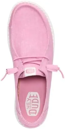 Hey Dude Wendy Stretch Canvas Womens Shoes, Womens Slip-on Loafers, Comfortable & Light-Weight