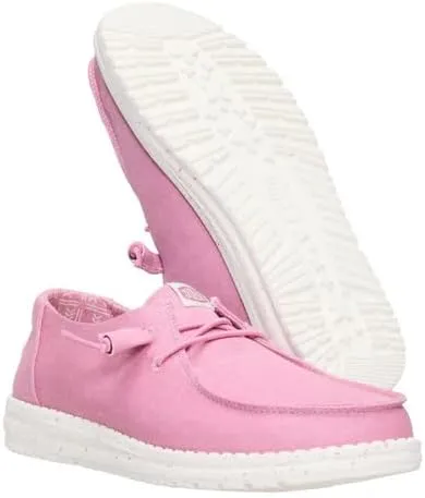 Hey Dude Wendy Stretch Canvas Womens Shoes, Womens Slip-on Loafers, Comfortable & Light-Weight