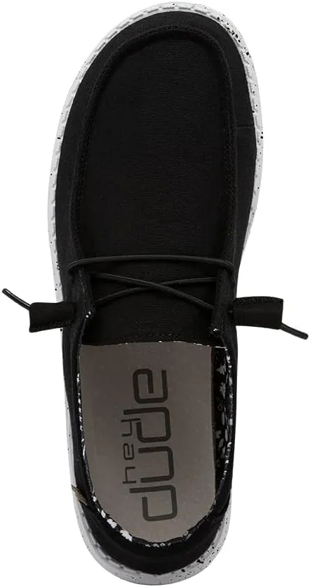 Hey Dude Wendy Stretch Canvas Womens Shoes, Womens Slip-on Loafers, Comfortable & Light-Weight