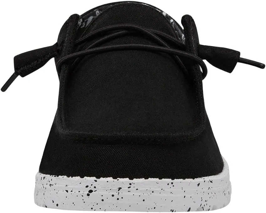 Hey Dude Wendy Stretch Canvas Womens Shoes, Womens Slip-on Loafers, Comfortable & Light-Weight