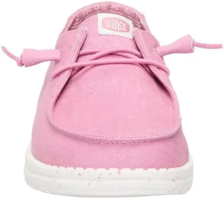 Hey Dude Wendy Stretch Canvas Womens Shoes, Womens Slip-on Loafers, Comfortable & Light-Weight