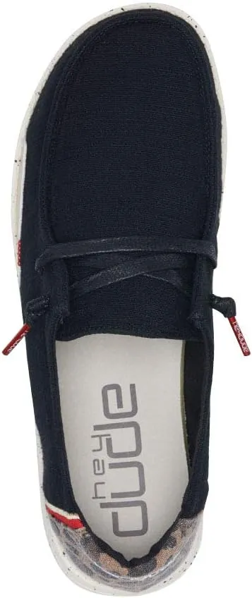 Hey Dude Women's Wendy Linen | Womens Shoes | Womens Lace Up Loafers | Comfortable & Light-Weight
