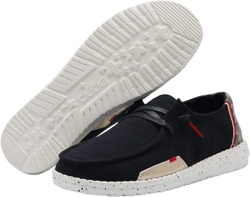 Hey Dude Women's Wendy Linen | Womens Shoes | Womens Lace Up Loafers | Comfortable & Light-Weight
