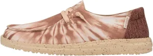 Hey Dude Women's Wendy Tie Dye Rose Size 5 | Womens Shoes | Womens Lace Up Loafers | Comfortable & Light-Weight