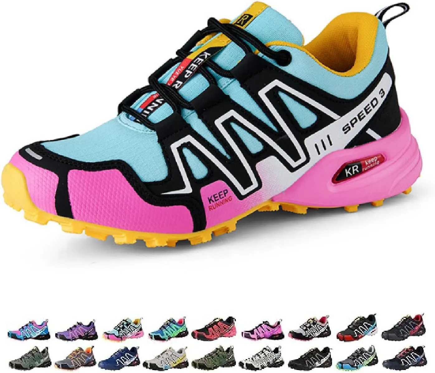 Hike Balance Shoes Women, Orthopedic Sneakers for Women Men with Arch Support, Breathable Hiking Shoes Non-Slip Lightweight Design for Walking, Climbing & Balance Training