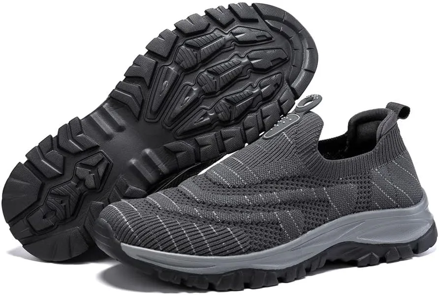 Hiking Shoes Men Breathable Net Surface Lightweight Anti-Collision Ankle Support Sneakers Outdoor Anti Slip Camping Walking Shoes