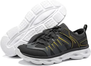 Hiking Shoes Men Lightweight Outdoor Wading Breathable Sneakers Low-Top Anti Slip Shock Absorption Camping Walking Shoes