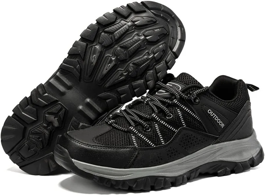 Hiking Shoes Men Lightweight Outdoor Wading Breathable Sneakers Low-Top Anti Slip Shock Absorption Camping Walking Shoes