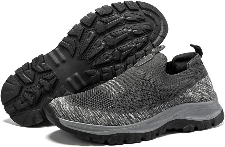 Hiking Shoes Men Lightweight Outdoor Wading Breathable Sneakers Low-Top Anti Slip Shock Absorption Camping Walking Shoes