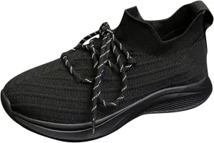 Hiking Shoes Women Water Proof Womens Shoes Solid Color Casual Shoes Hollow Breathable Womens Sneaker Wedge Size 11