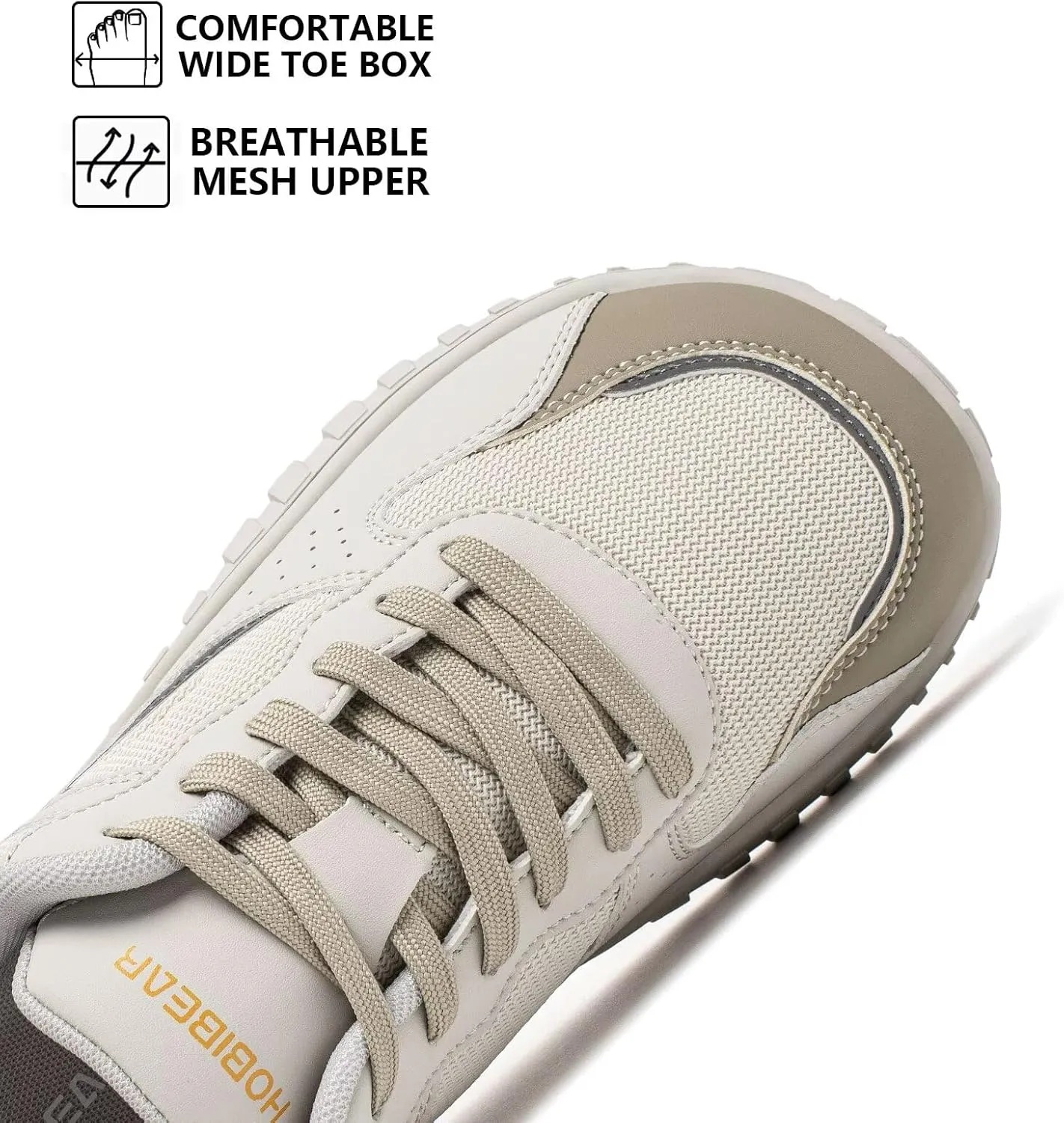 HOBIBEAR Mens Barefoot Shoes | Wide Toe Box | Comfortable Outdoor Sneaker