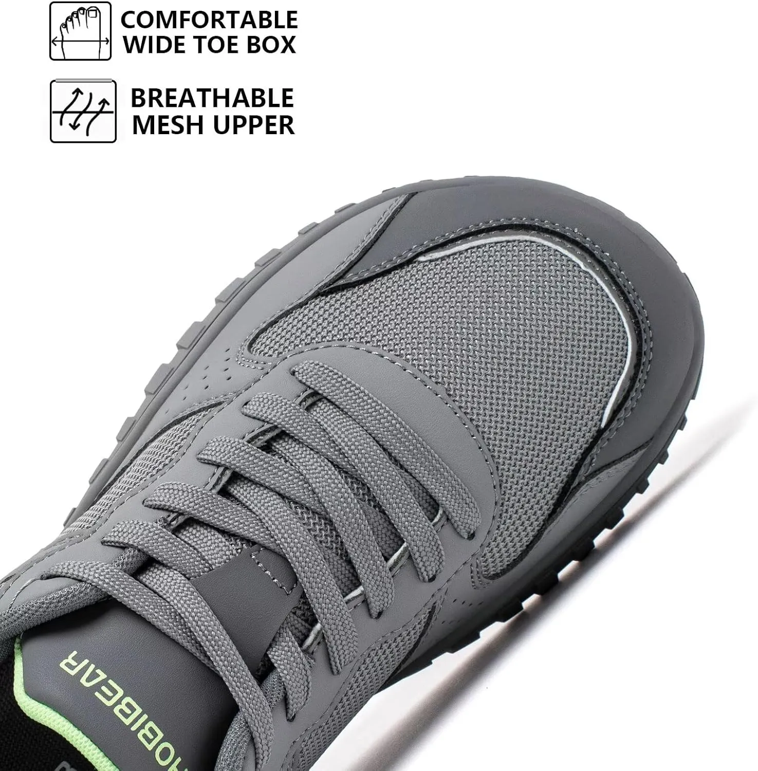 HOBIBEAR Mens Barefoot Shoes | Wide Toe Box | Comfortable Outdoor Sneaker