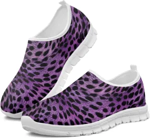 Howilath Animal Print Women's Loafers & Slip-on Running Sneakers Travel Breathable Shoes with Anti-Slip Sole