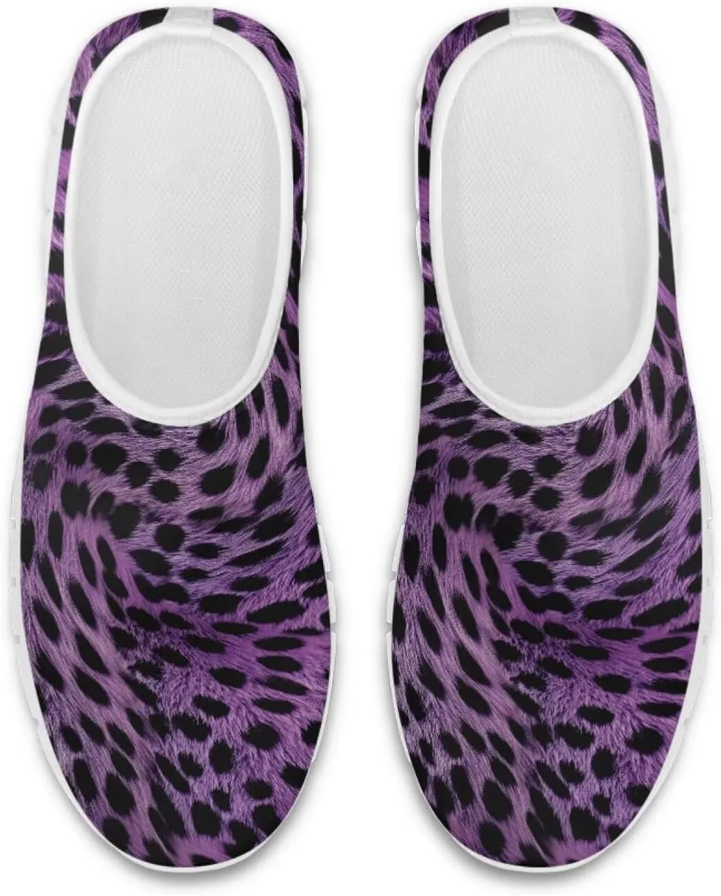 Howilath Animal Print Women's Loafers & Slip-on Running Sneakers Travel Breathable Shoes with Anti-Slip Sole