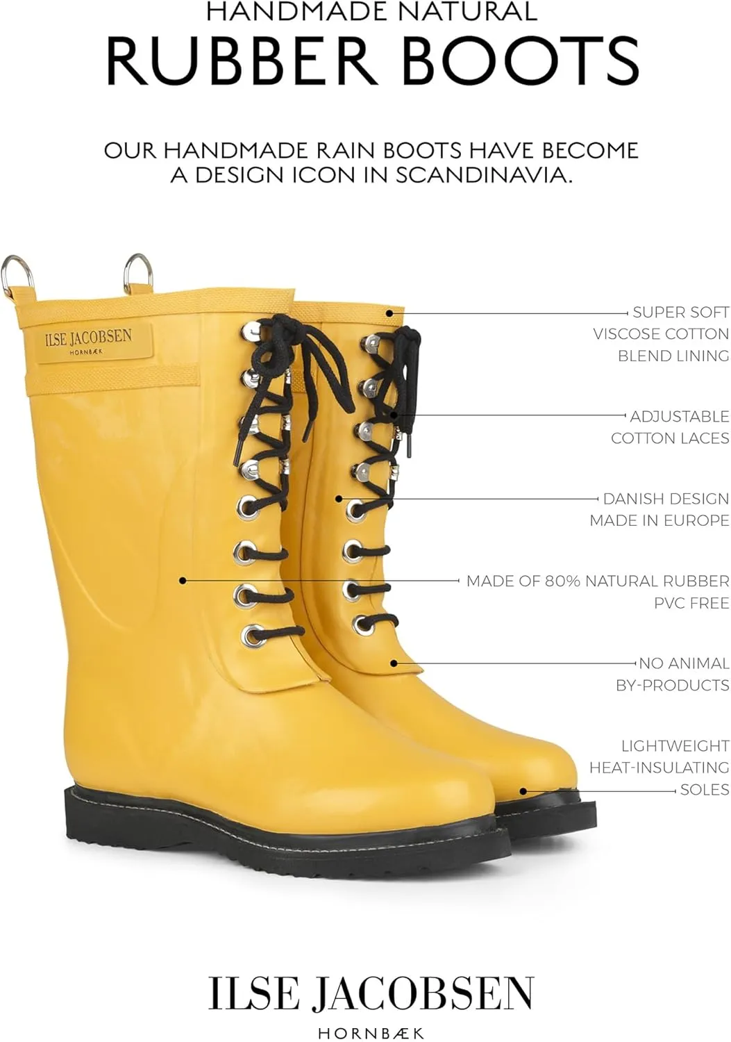 Ilse Jacobsen Womens Rub15 Rubber Boots