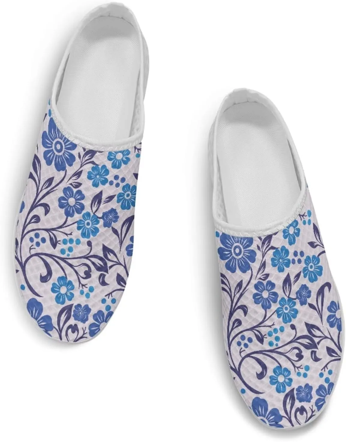 Jeiento Womens Slip On Walking Shoes Breathable Flat Mules Shoe with Arch Support Lightweight Anti Slip Sole Open Back Casual Slippers
