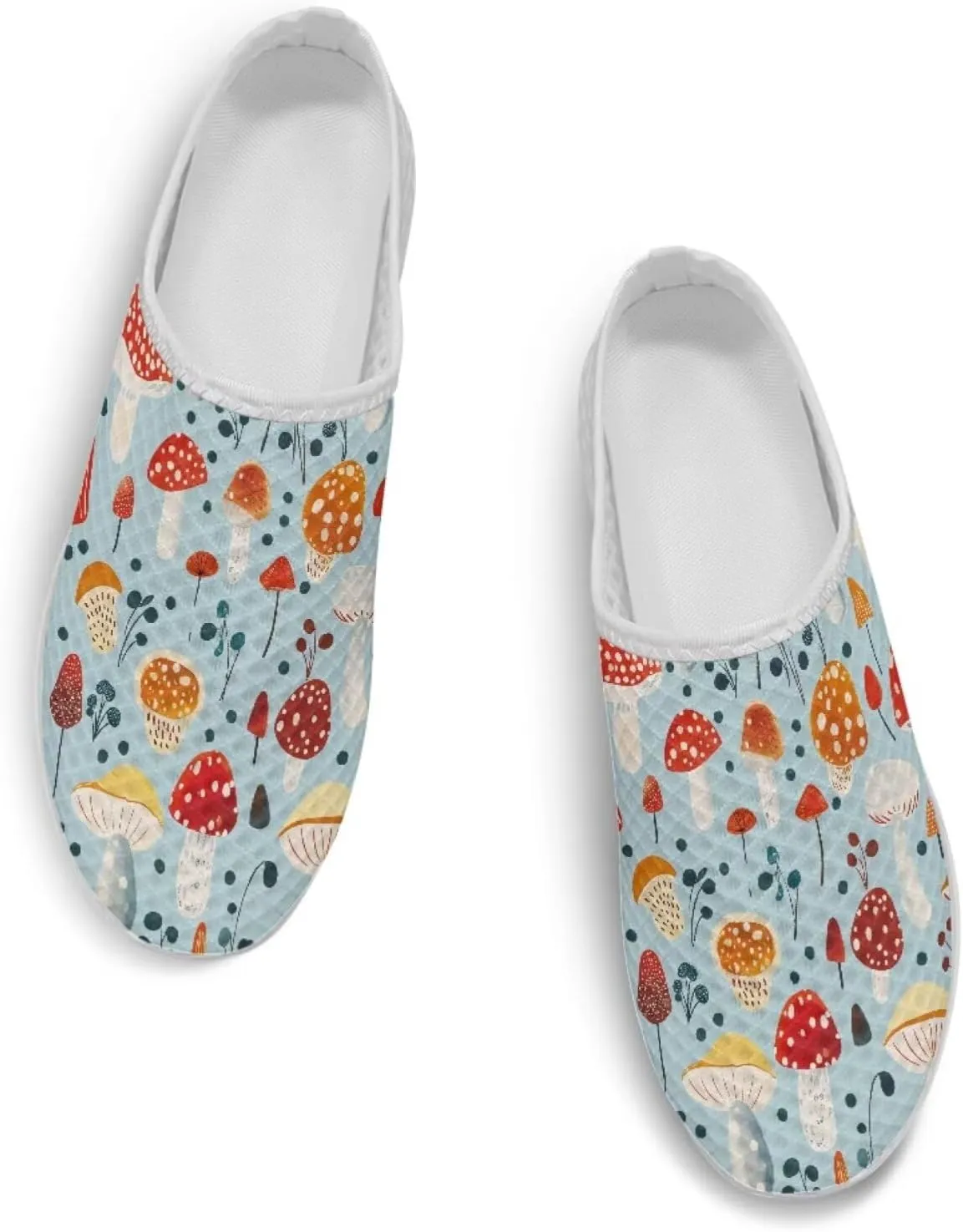 Jeiento Womens Slip On Walking Shoes Breathable Flat Mules Shoe with Arch Support Lightweight Anti Slip Sole Open Back Casual Slippers