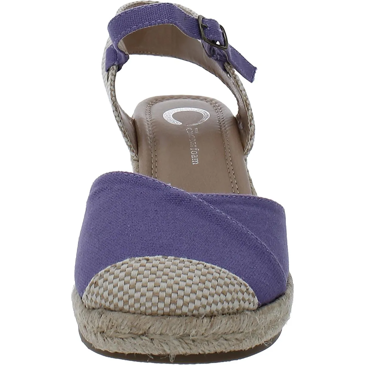 Journee Collection Womens Canvas Ankle Strap Espadrilles
