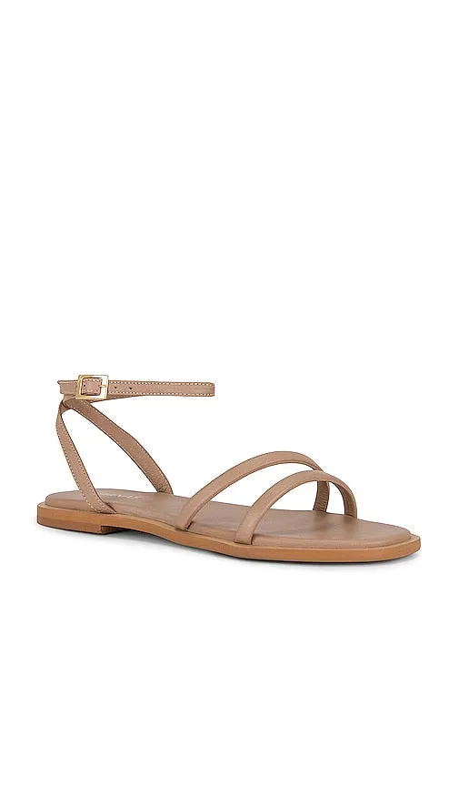Kaanas Marquise Double Band Sandal in Brown