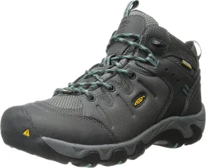 KEEN Women's Koven Polar Winter Boot, Raven/Mineral Blue, 8.5 M US