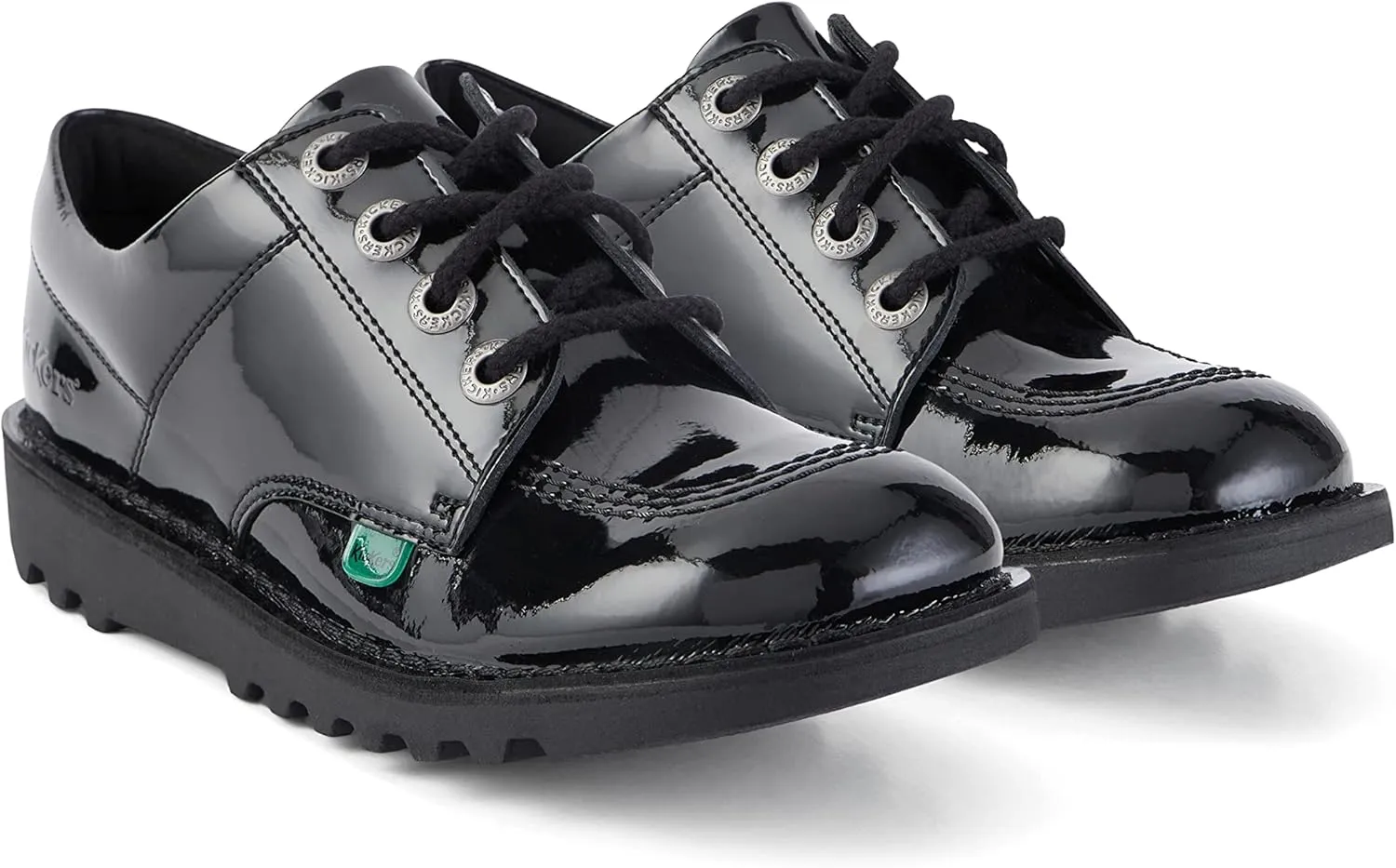 Kickers Boy's Kick Lo Leather School Shoes