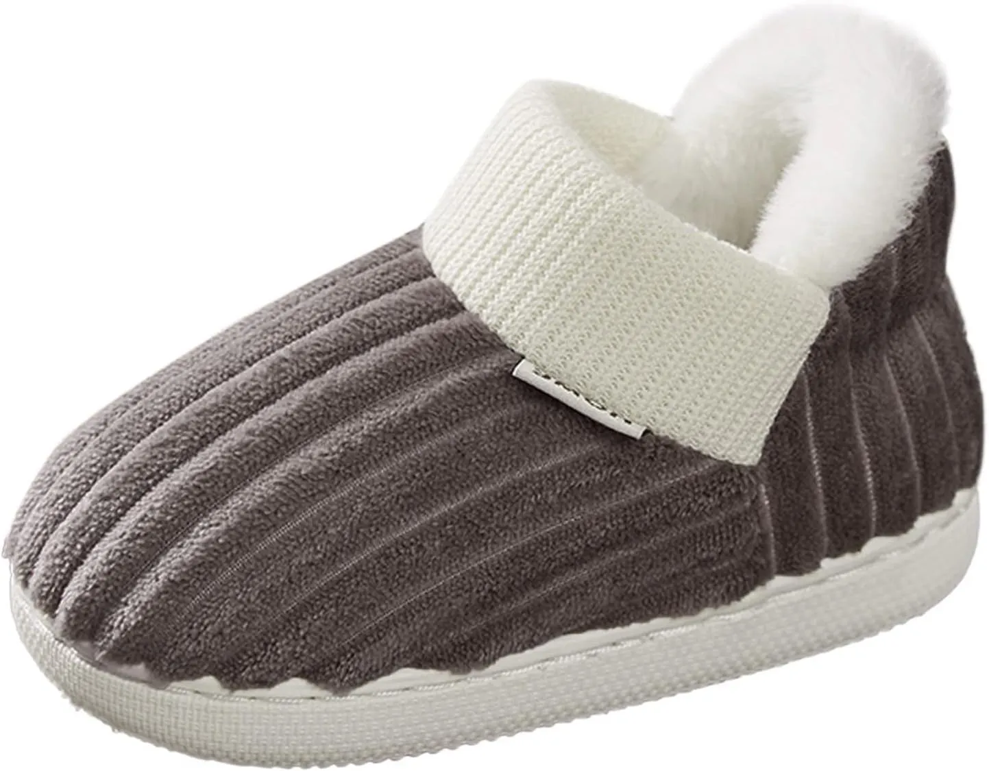 Kids Home Slippers Girls Boys Slippers Cotton Comfy House Slippers Bedroom Slippers Winter (Coffee, 11.5 Little Child)