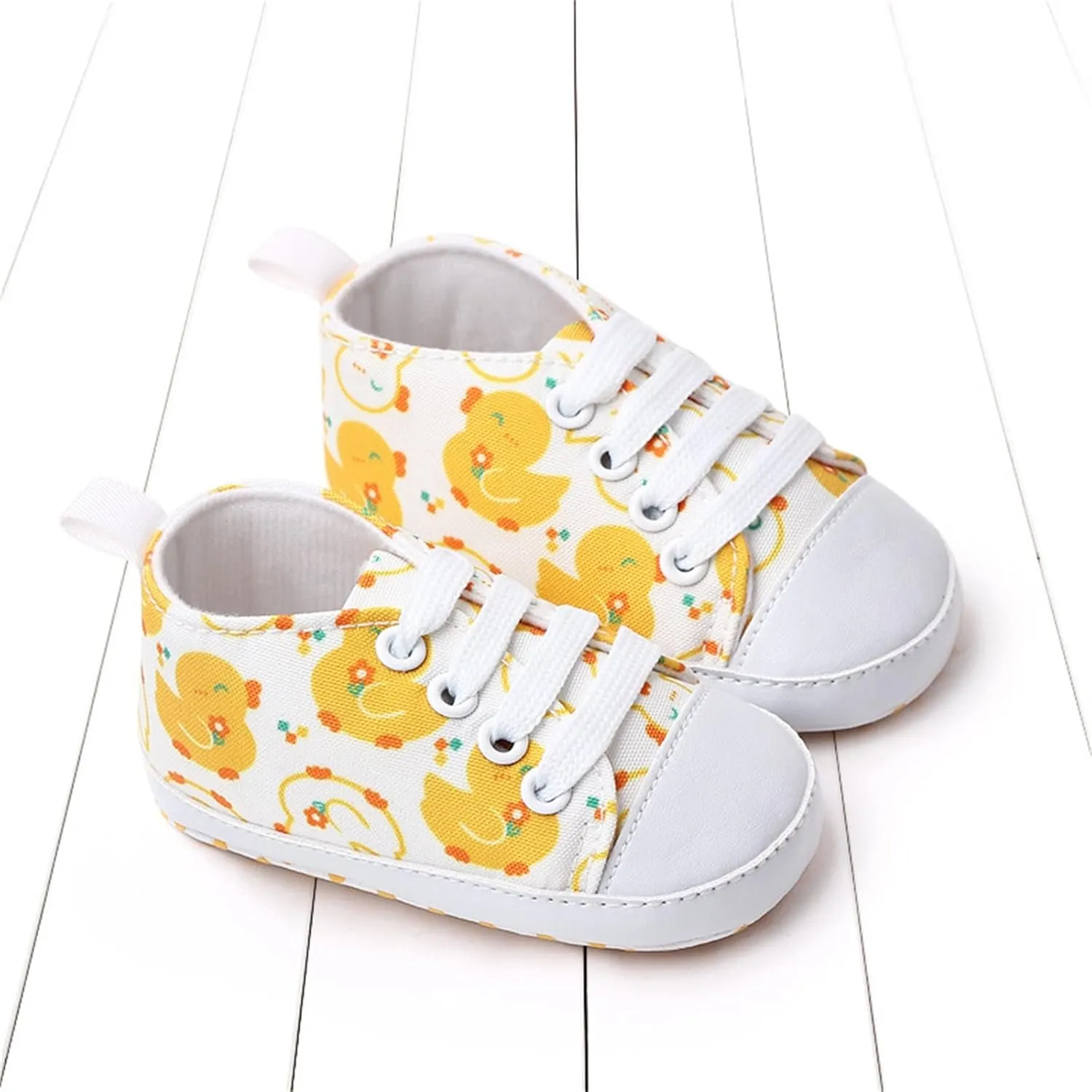 Kids Wedding Shoes Summer Children Infant Toddler Boys And Girls Sports Canvas Cute Cartoon Pattern Lace Up