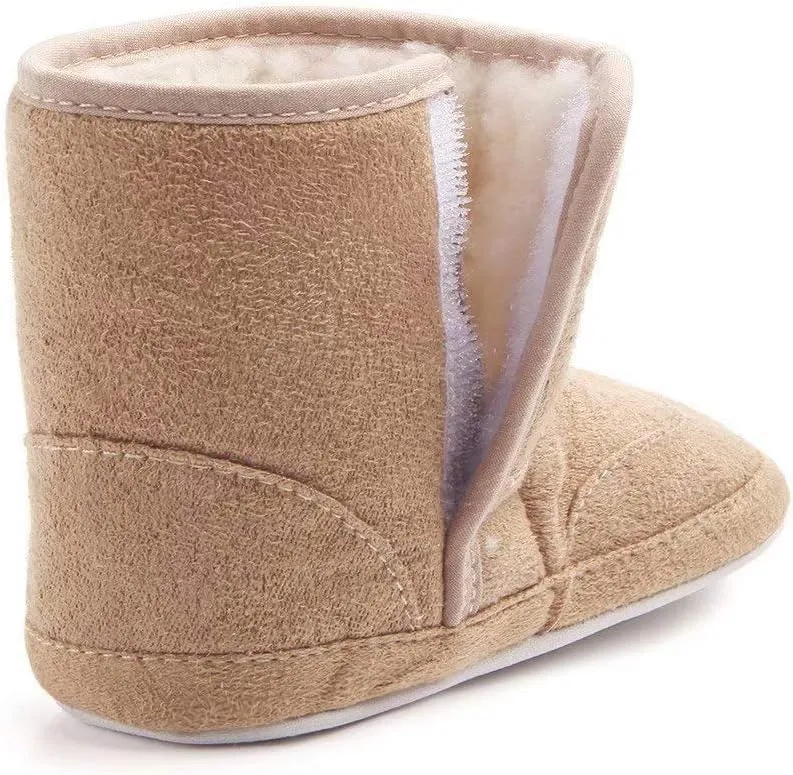 LIVEBOX Prewalker Toddler Boots Premium Soft Anti-Slip Sole Warm Winter Boots for Infant Baby Girls