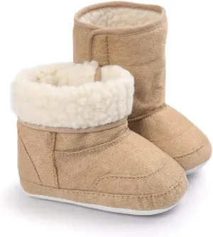 LIVEBOX Prewalker Toddler Boots Premium Soft Anti-Slip Sole Warm Winter Boots for Infant Baby Girls