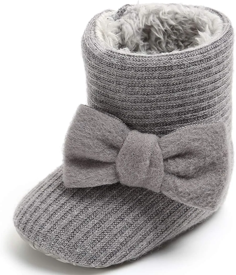 LIVEBOX Prewalker Toddler Boots Premium Soft Anti-Slip Sole Warm Winter Boots for Infant Baby Girls