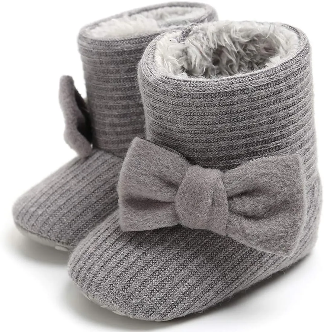 LIVEBOX Prewalker Toddler Boots Premium Soft Anti-Slip Sole Warm Winter Boots for Infant Baby Girls