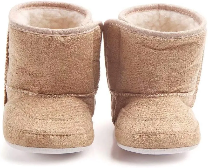 LIVEBOX Prewalker Toddler Boots Premium Soft Anti-Slip Sole Warm Winter Boots for Infant Baby Girls