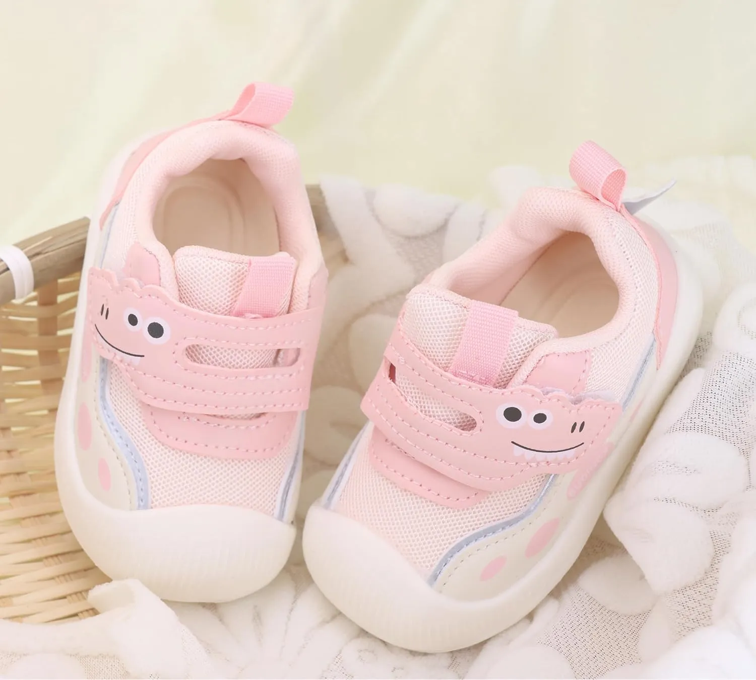 LONSOEN Toddler Boys Girls Sneakers Kids Lightweight Casual Walking Tennis Shoes